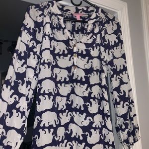 Lily Pulitzer elephant blouse